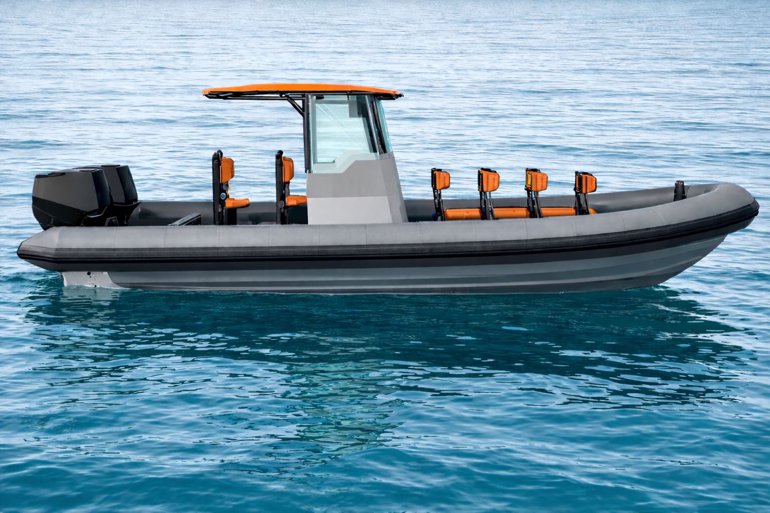 Promarine logo blurred fast work boats