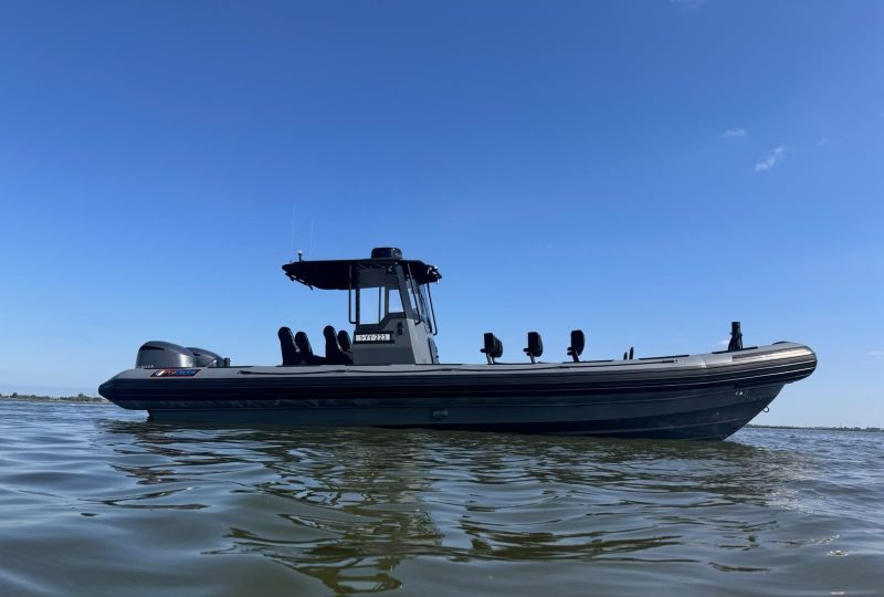 Promarine logo blurred fast work boats